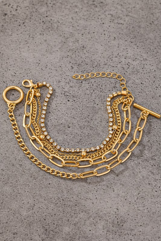Gold Layered Chain Bracelet