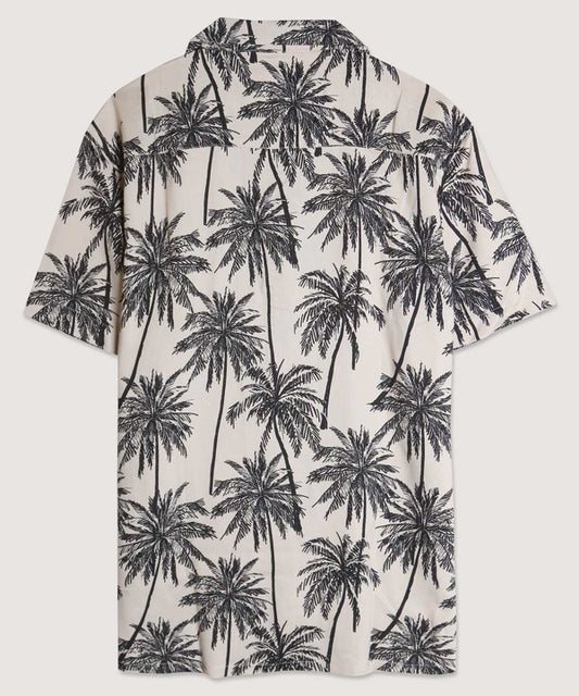 Palm Tree Camp Button Down - Sand