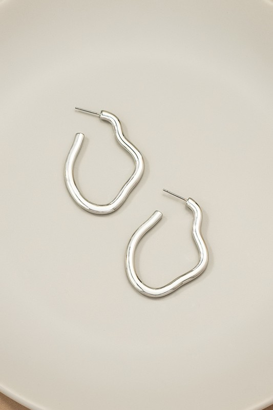Asymmetrical Hoop Earrings