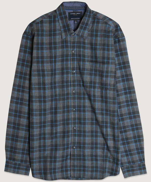 Flannel Button Down - Blue/Black