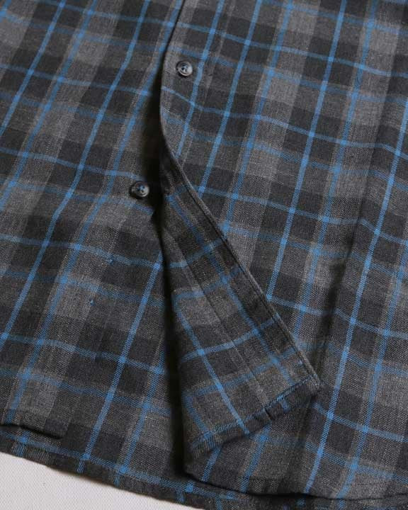 Flannel Button Down - Blue/Black