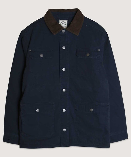 Canvas Lined Coat - Navy