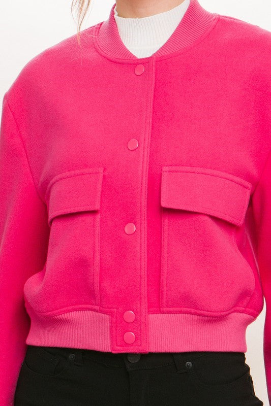 Bomber Jacket - Fuchsia