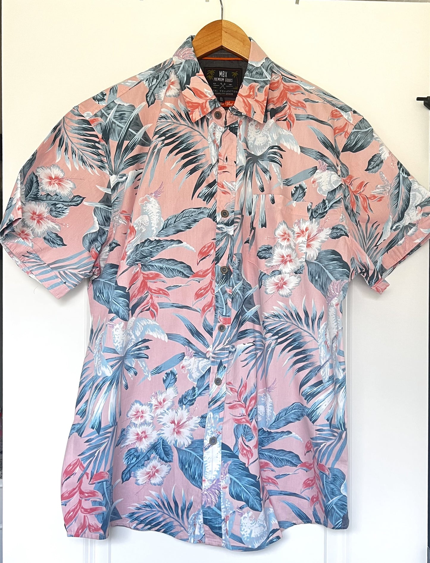 Pink Tropics Button Down