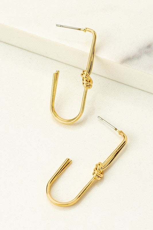Love Knot Wire Hook Earrings