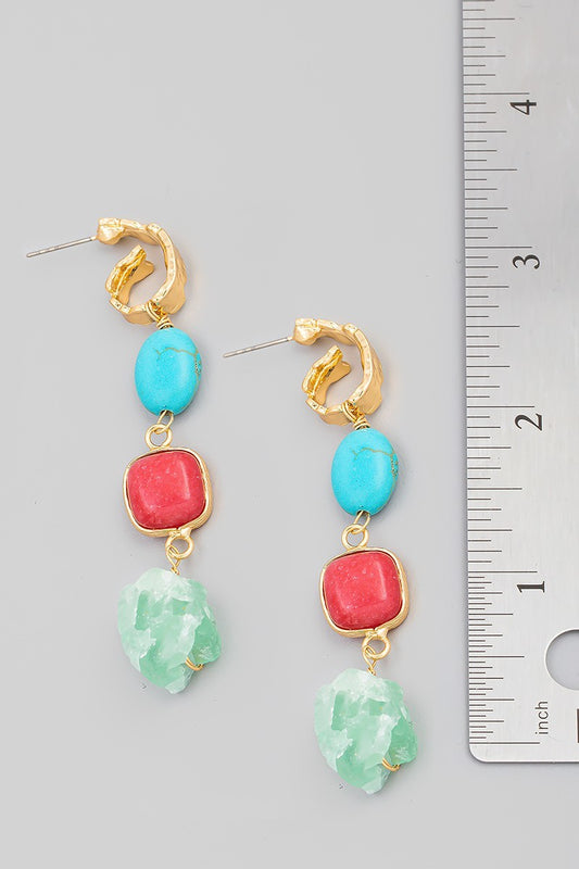 Drop Earrings - Multi Color
