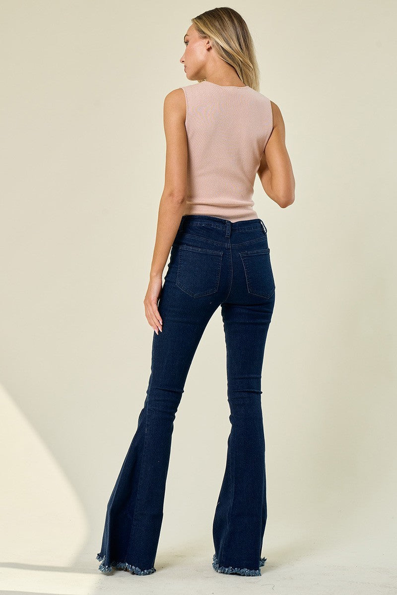 Cut Out Bodysuit - Taupe