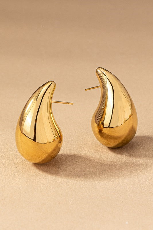 Teardrop Earring - Gold
