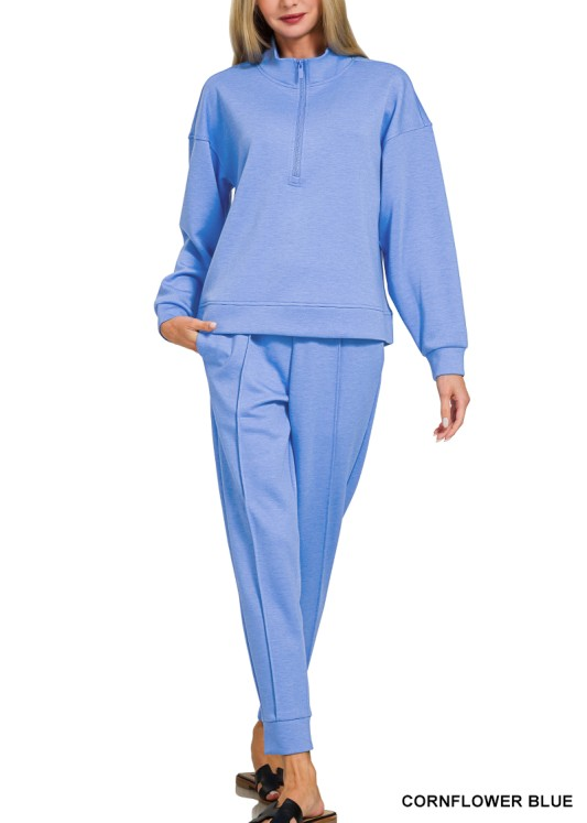 Half Zip Pullover and Jogger Set