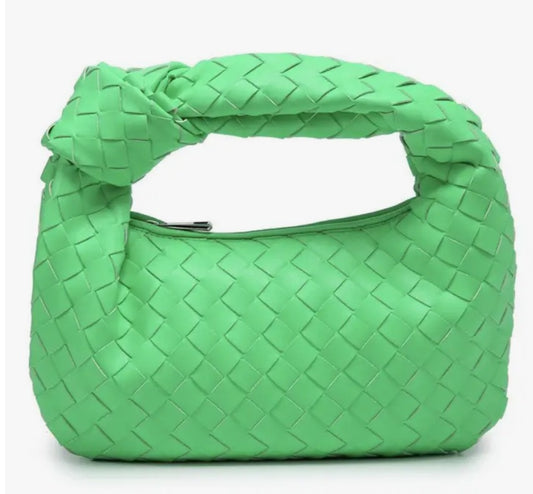 Braided Hattie Bag - Neon Green