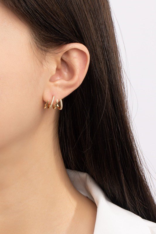 Four Layer Crawler Earrings