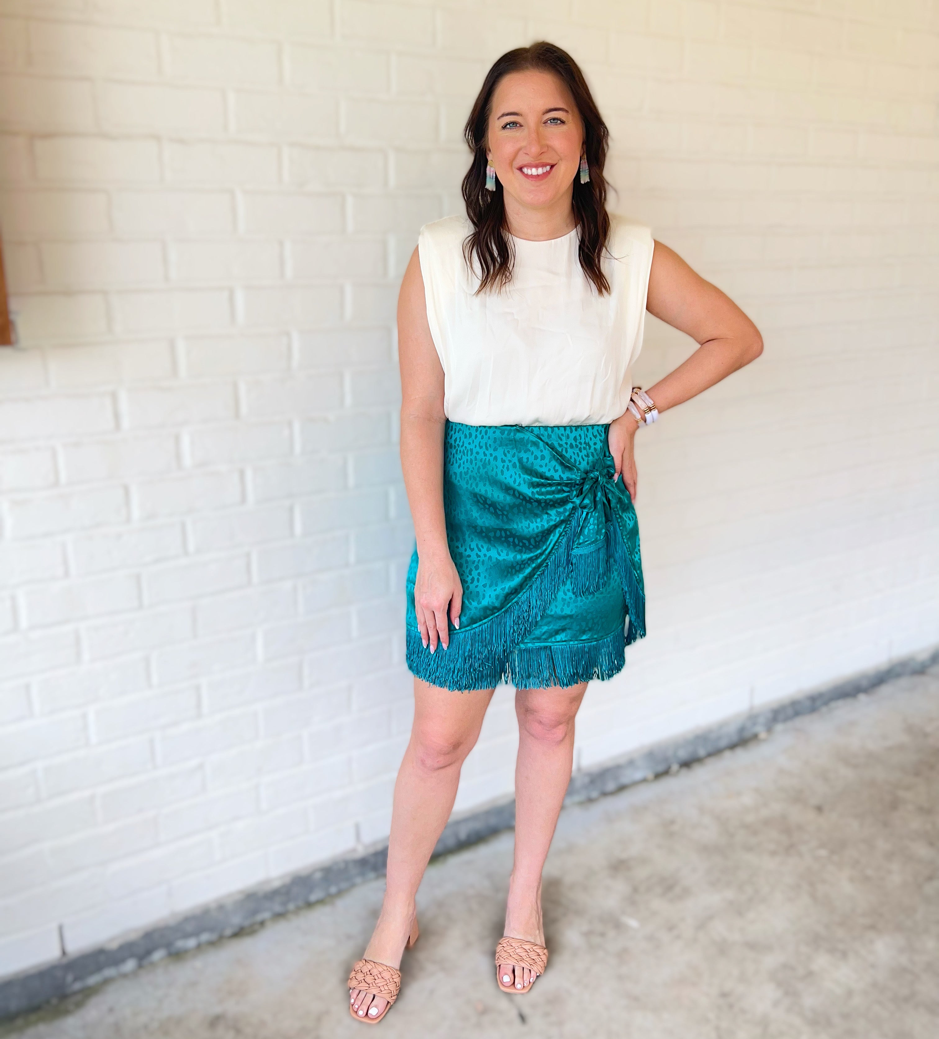 Emerald 2025 fringe skirt